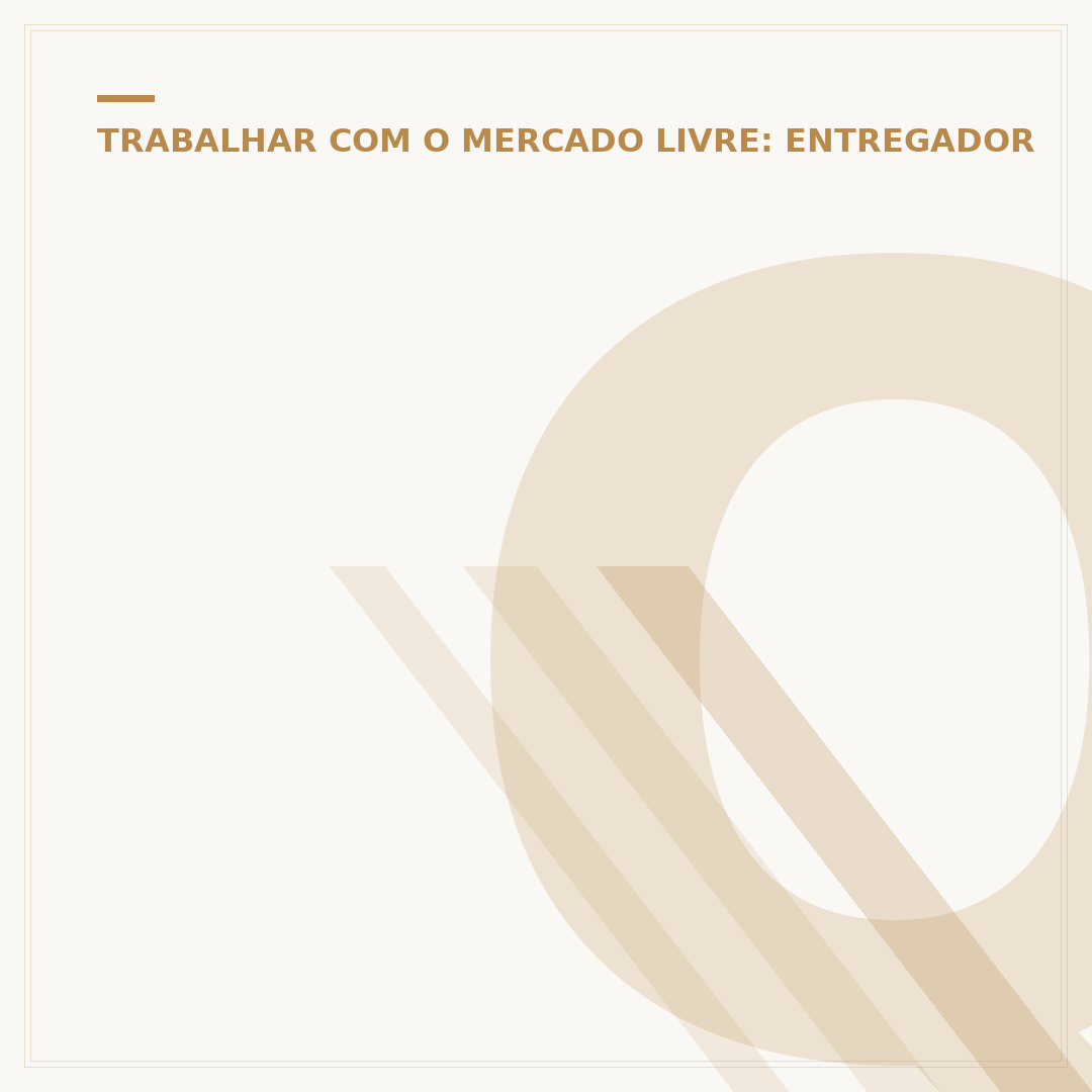 Quanto está ganhando um entregador do Mercado Livre?