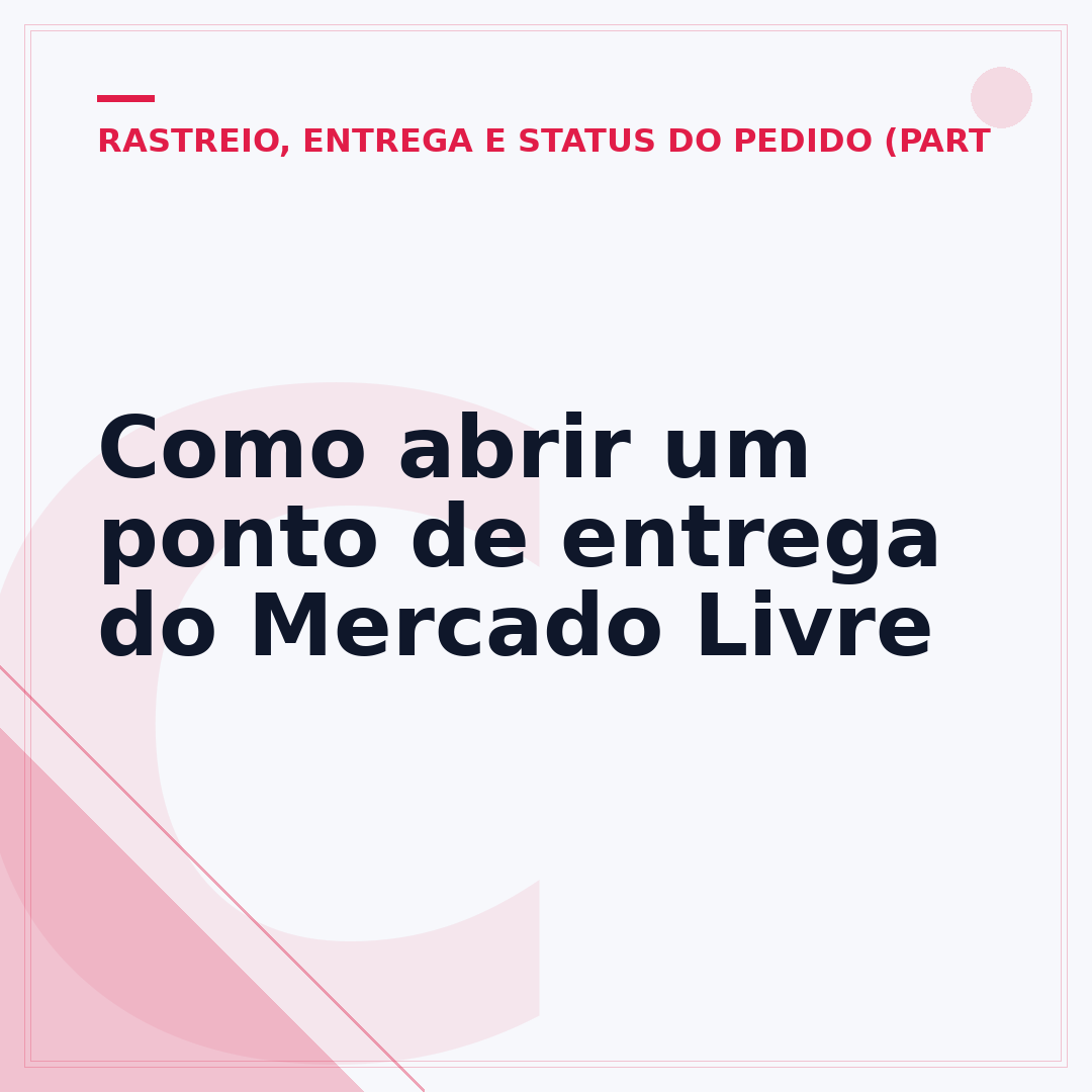 Como abrir um ponto de entrega do Mercado Livre