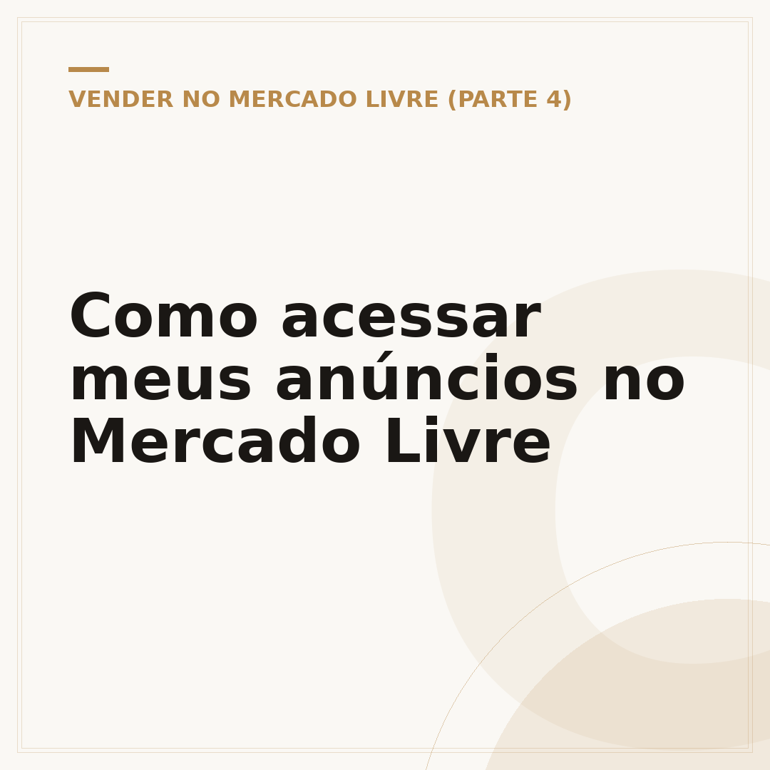 Como acessar meus anúncios no Mercado Livre