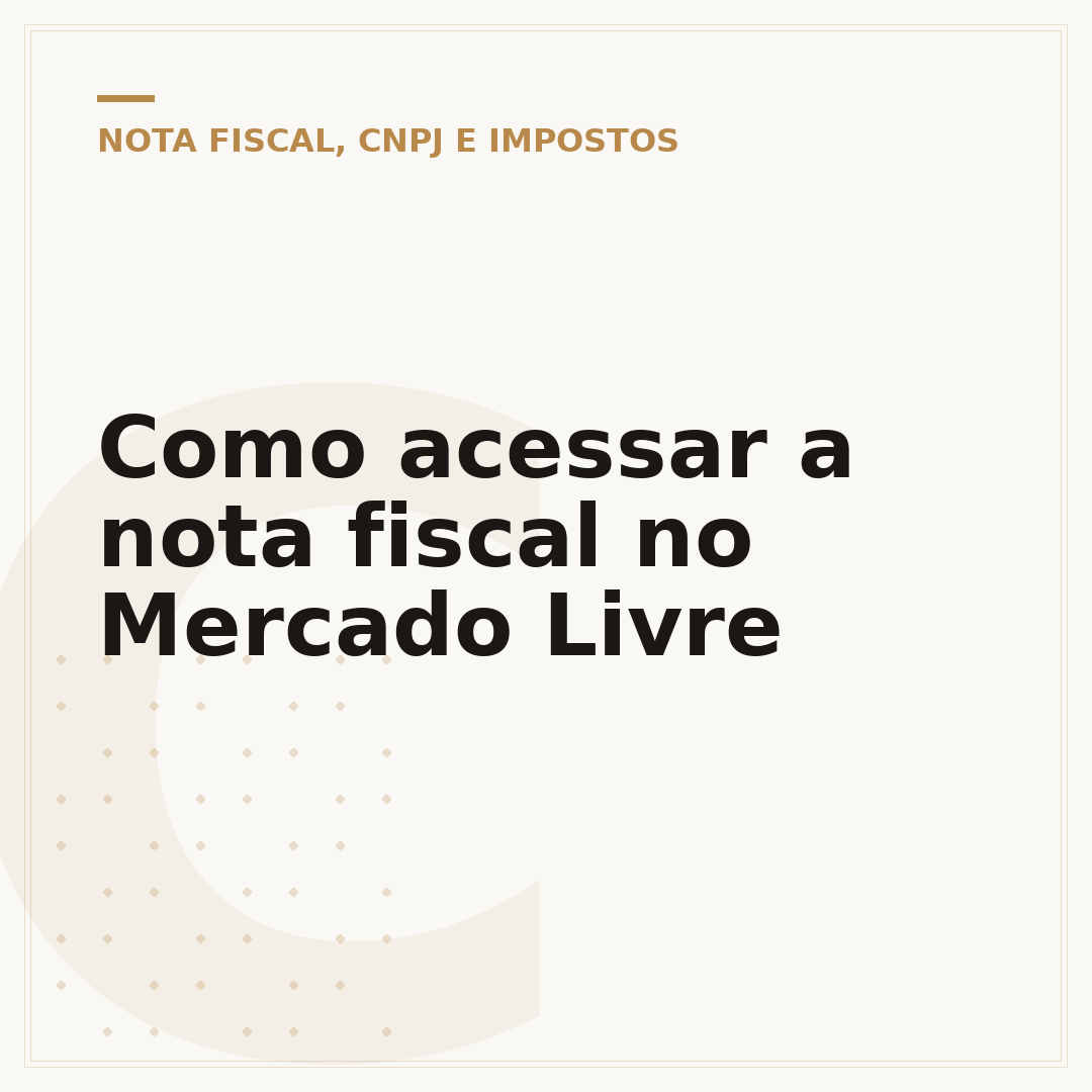 Como acessar a nota fiscal no Mercado Livre