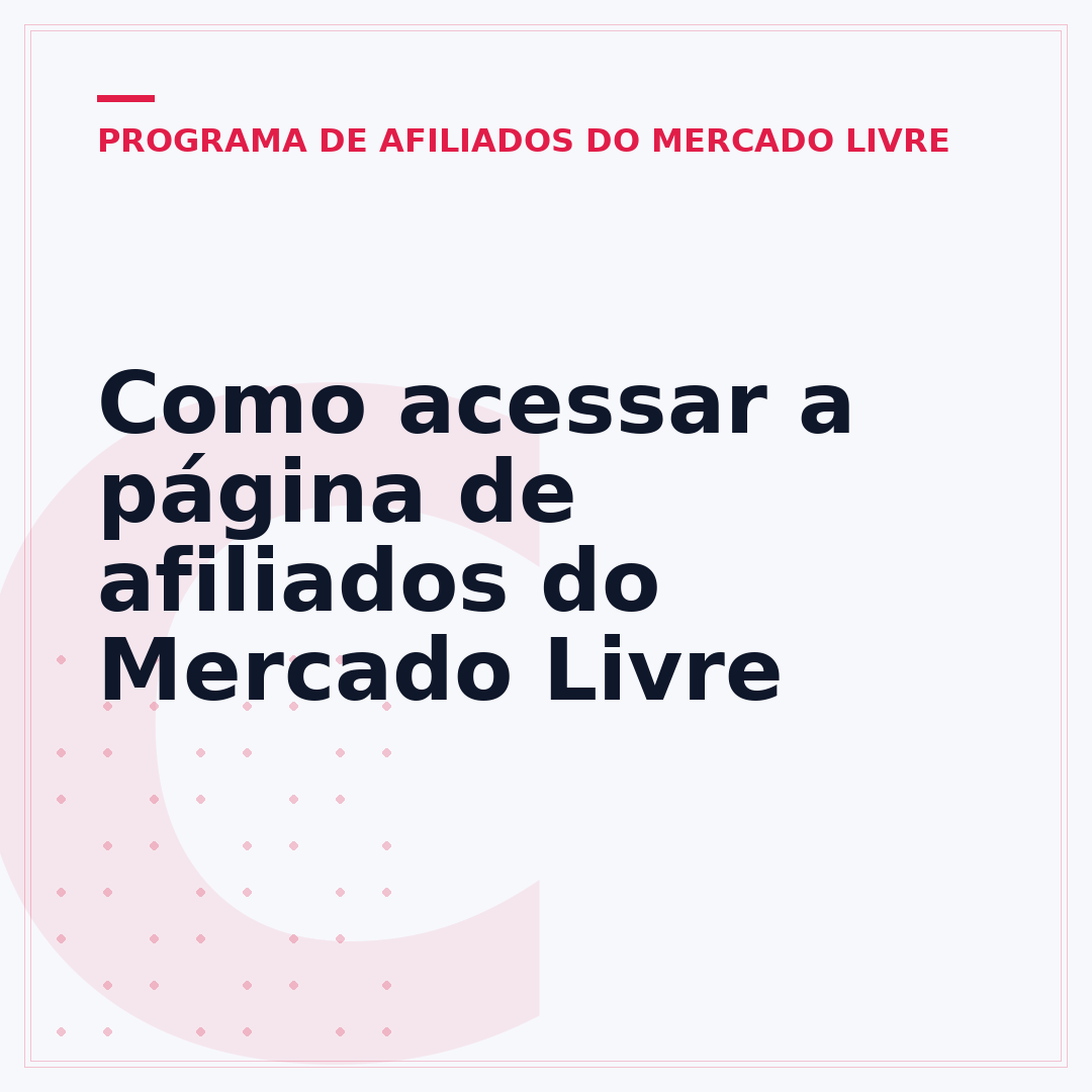 Como acessar a página de afiliados do Mercado Livre
