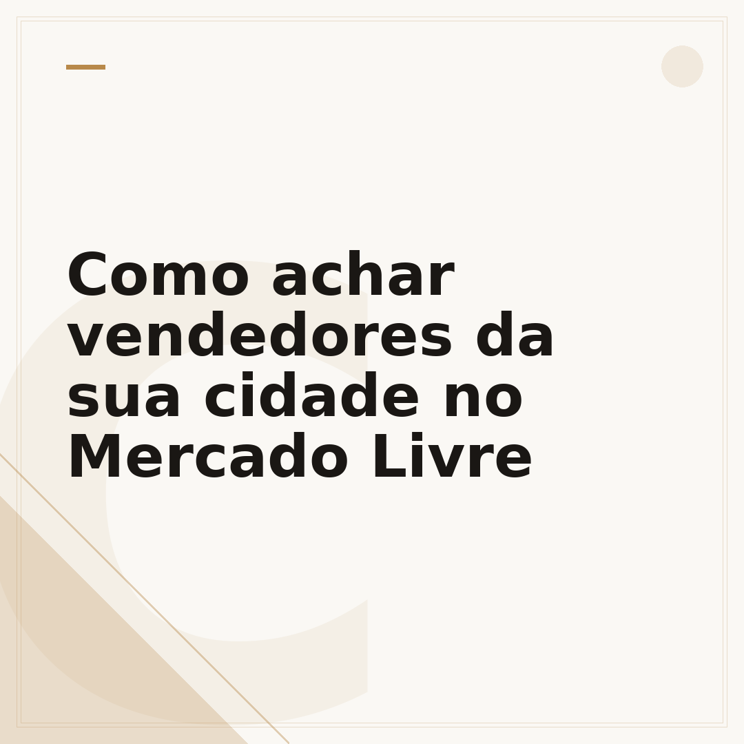 Como achar vendedores da sua cidade no Mercado Livre