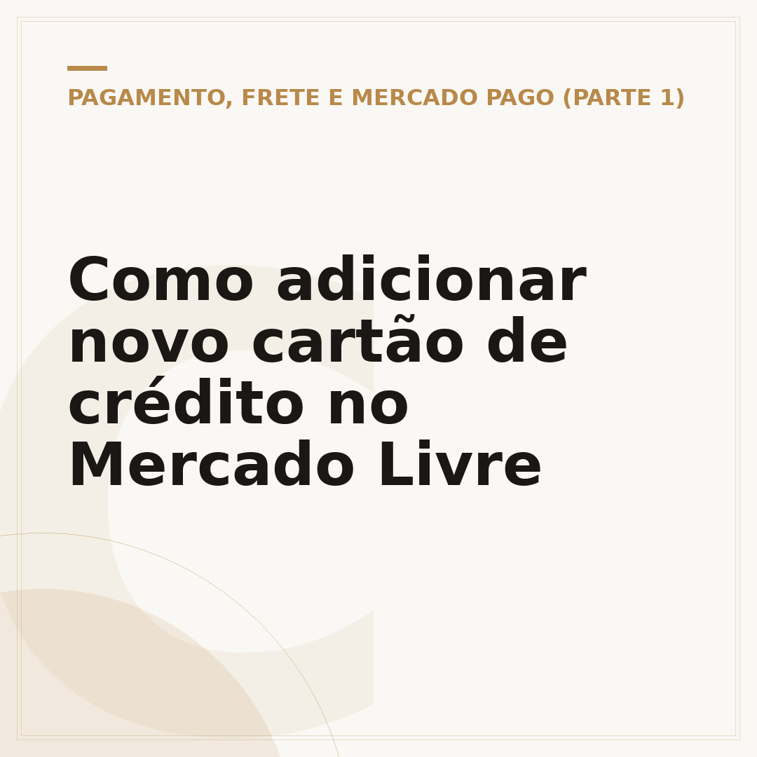 Como adicionar novo cartão de crédito no Mercado Livre