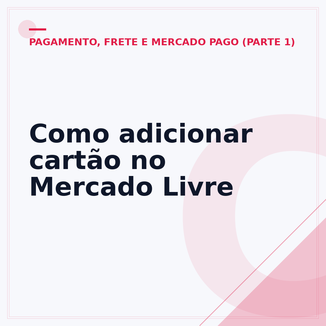 Como adicionar cartão no Mercado Livre