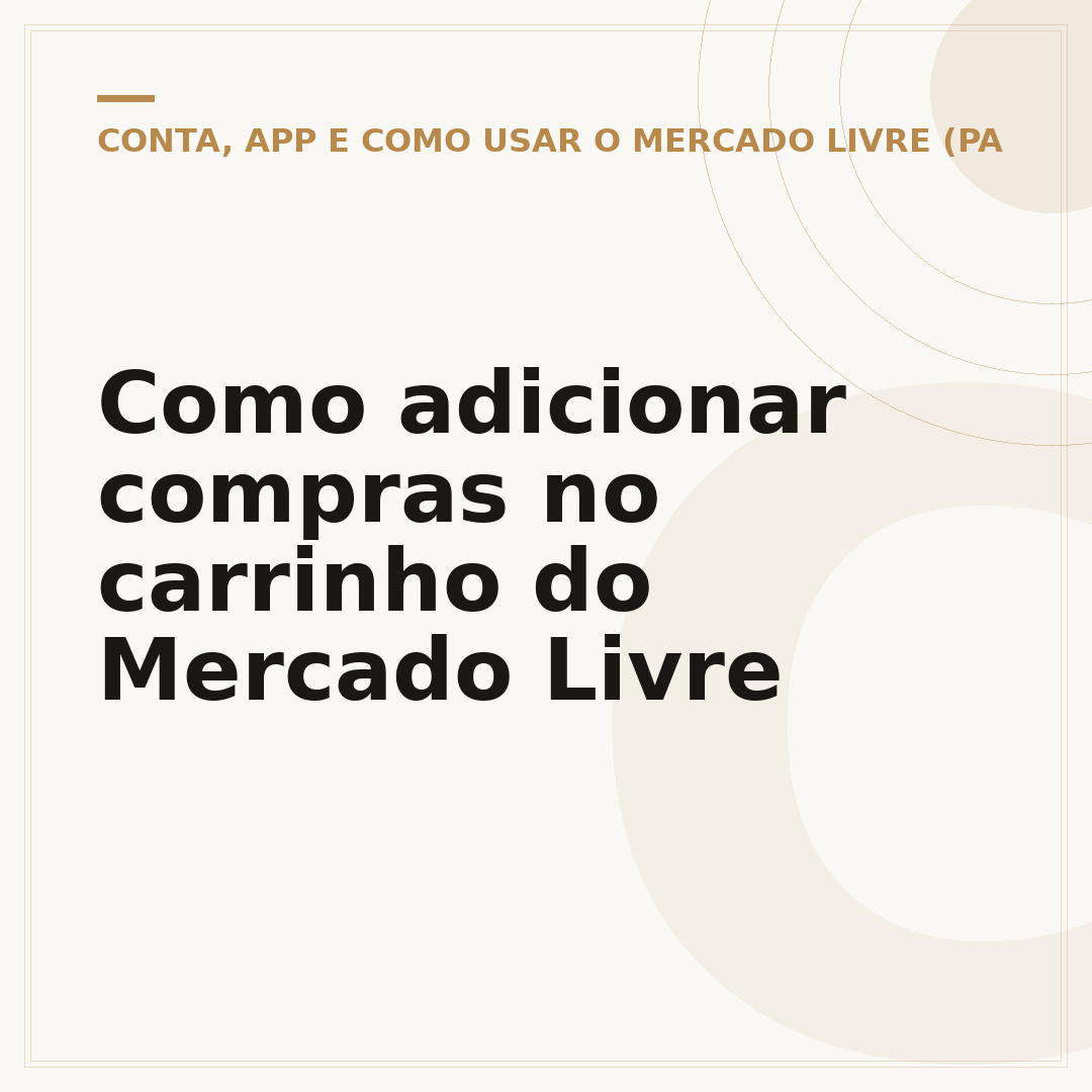 Como adicionar compras no carrinho do Mercado Livre