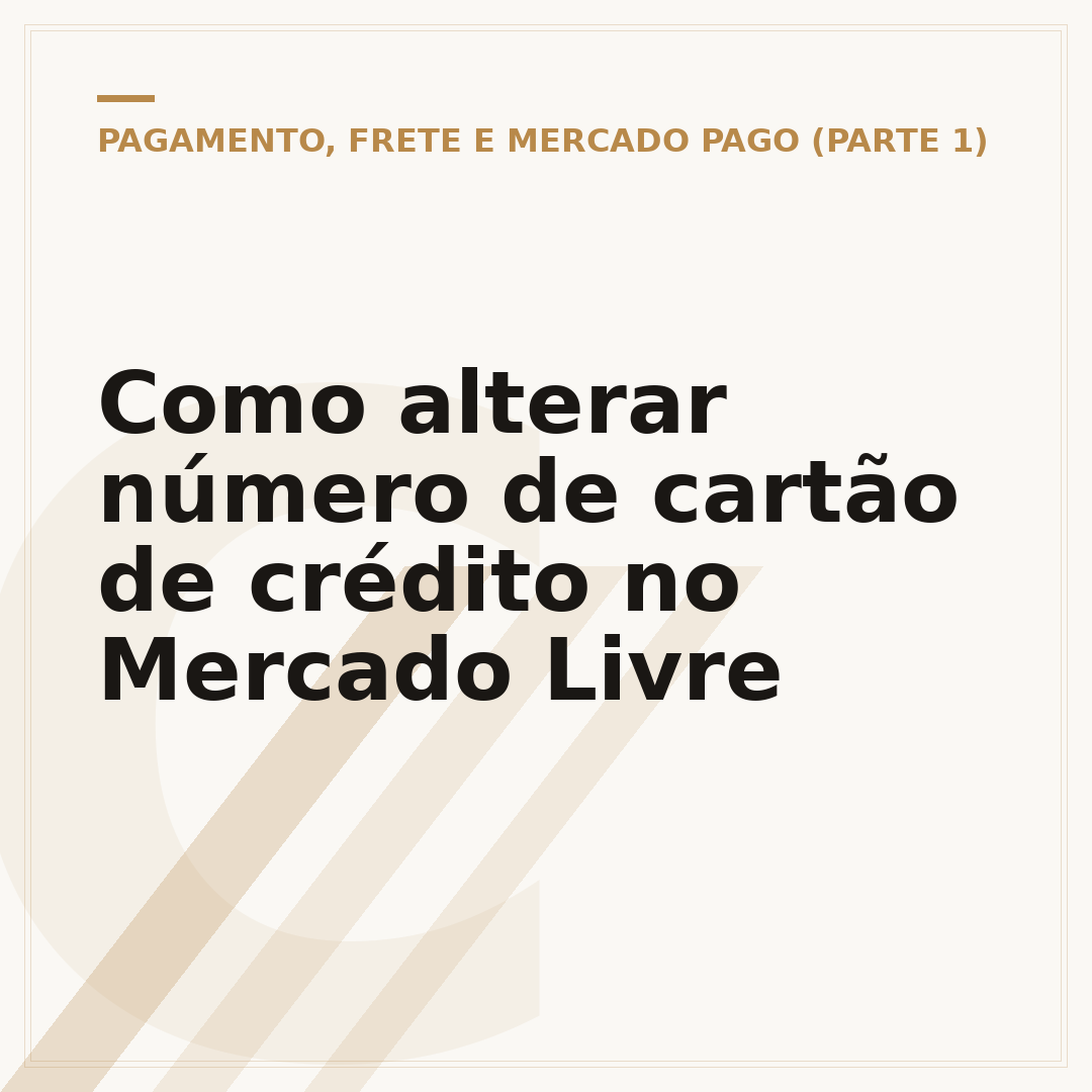 Como alterar número de cartão de crédito no Mercado Livre