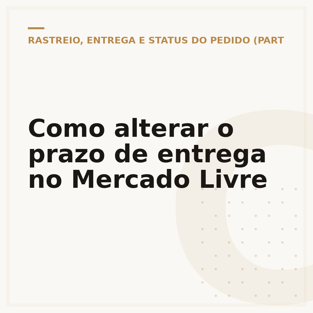 Como alterar o prazo de entrega no Mercado Livre