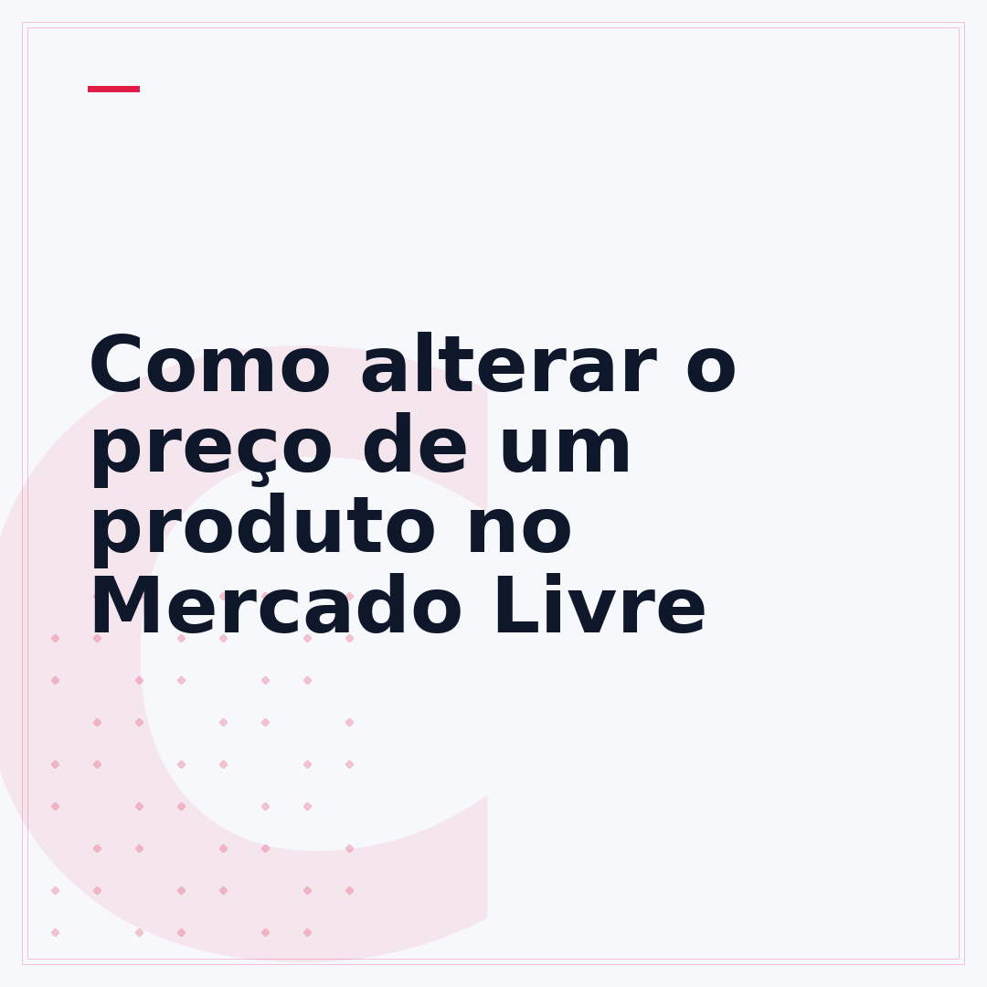 Como alterar o preço de um produto no Mercado Livre