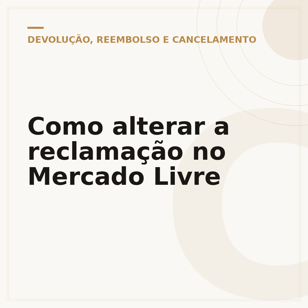 Como alterar a reclamação no Mercado Livre