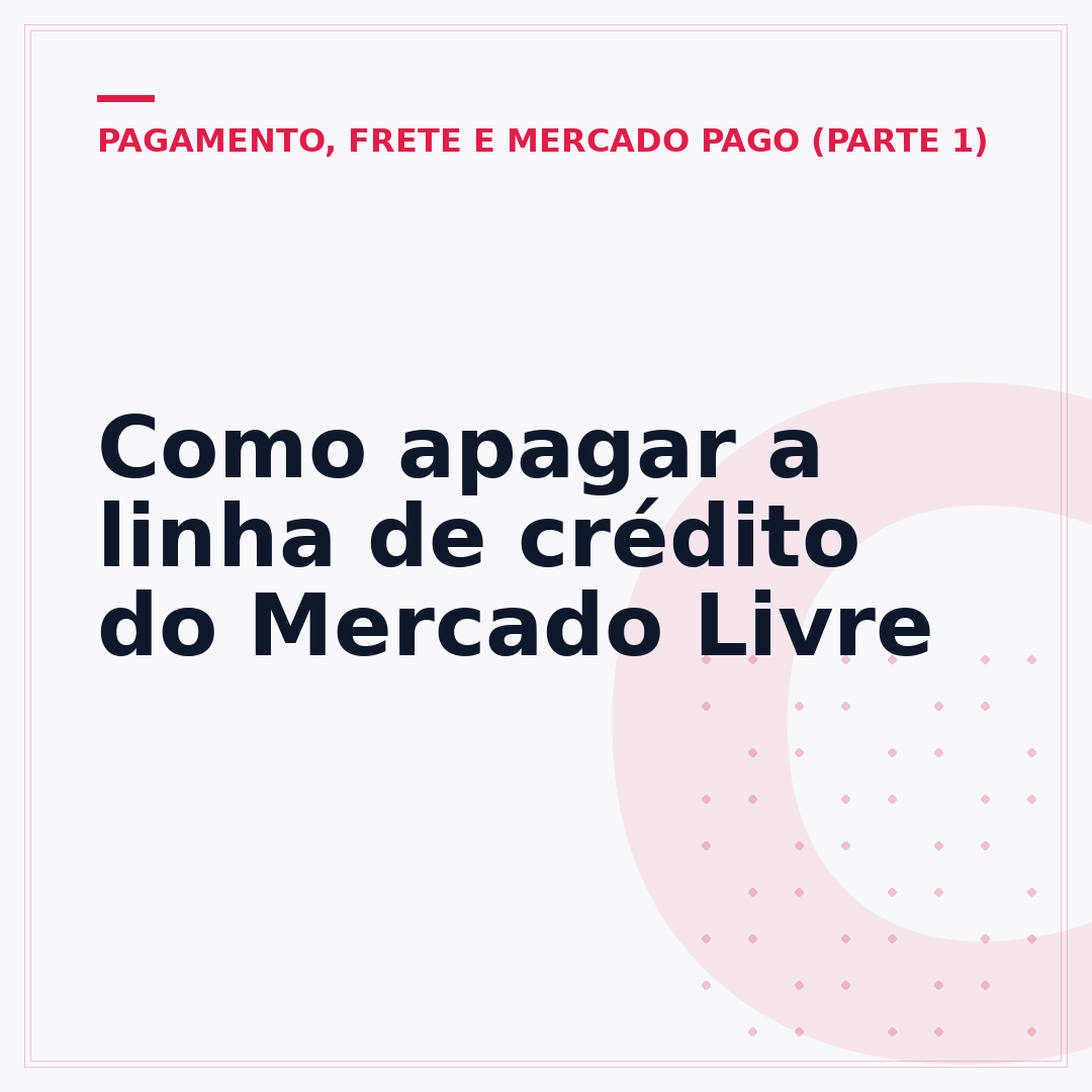 Como apagar a linha de crédito do Mercado Livre