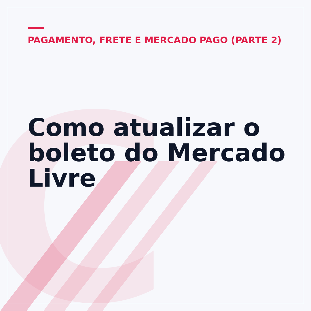 Como atualizar o boleto do Mercado Livre