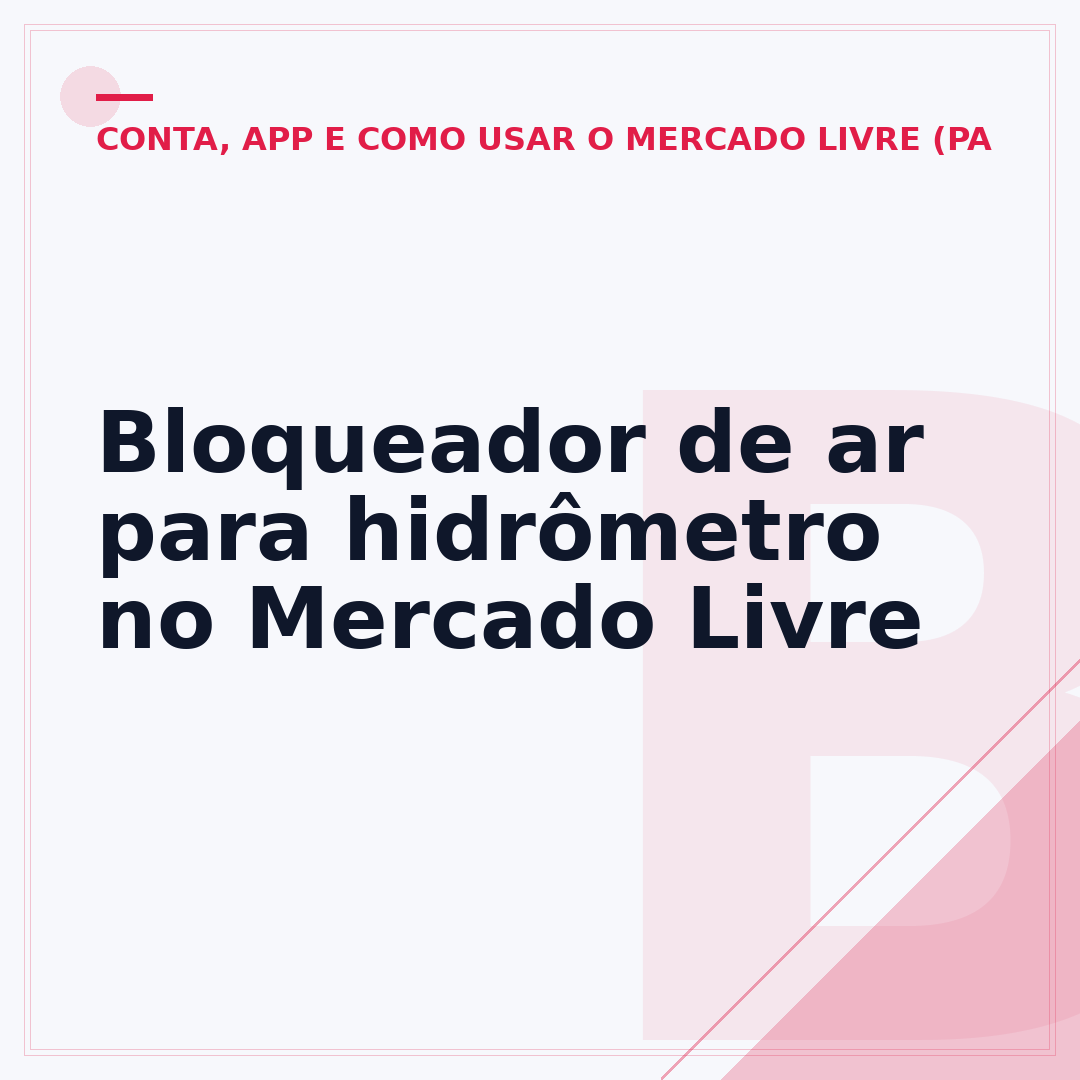 Bloqueador de ar para hidrômetro no Mercado Livre