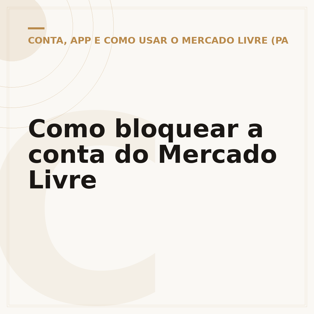 Como bloquear a conta do Mercado Livre