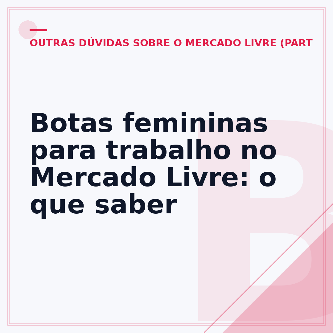 Botas femininas para trabalho no Mercado Livre: o que saber