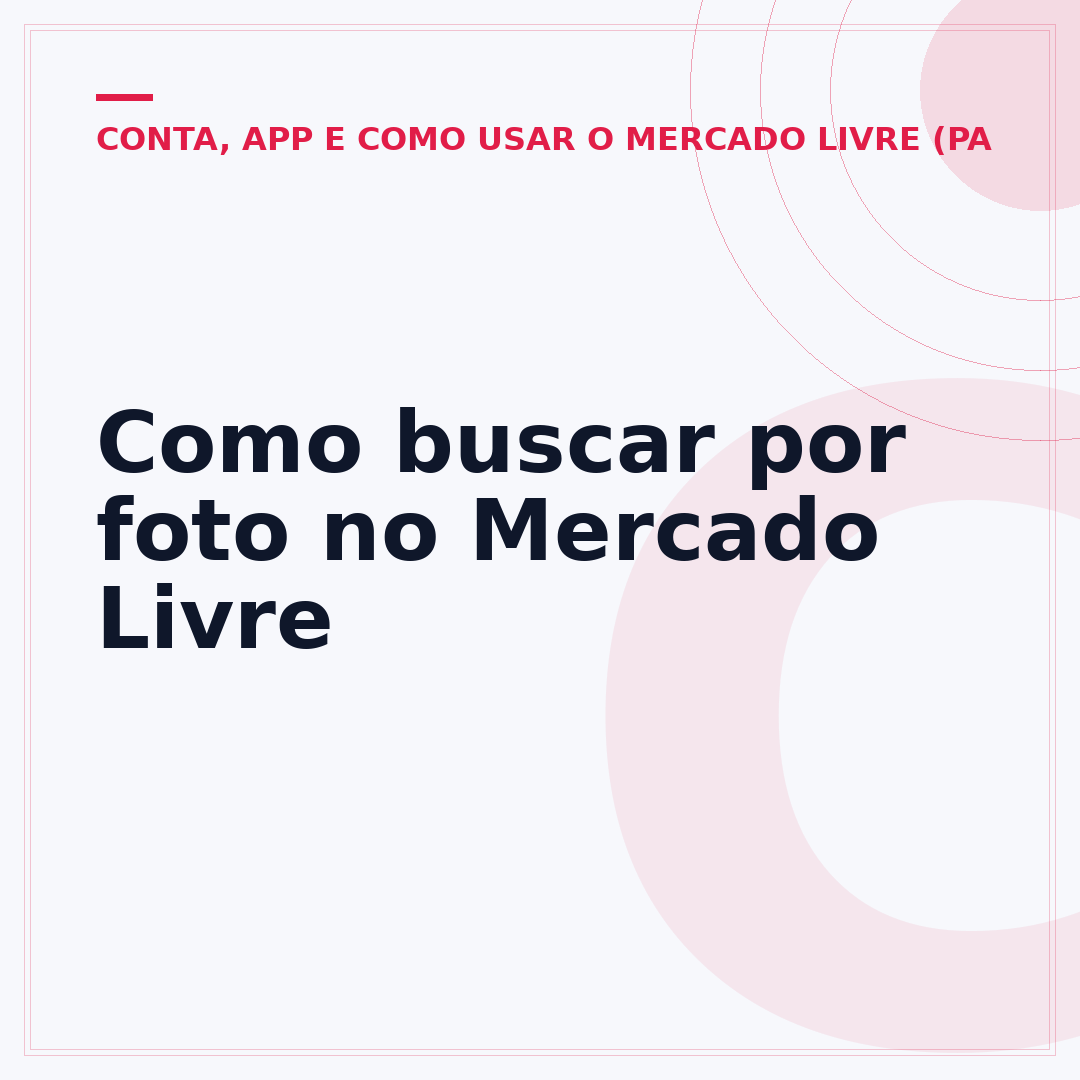 Como buscar por foto no Mercado Livre