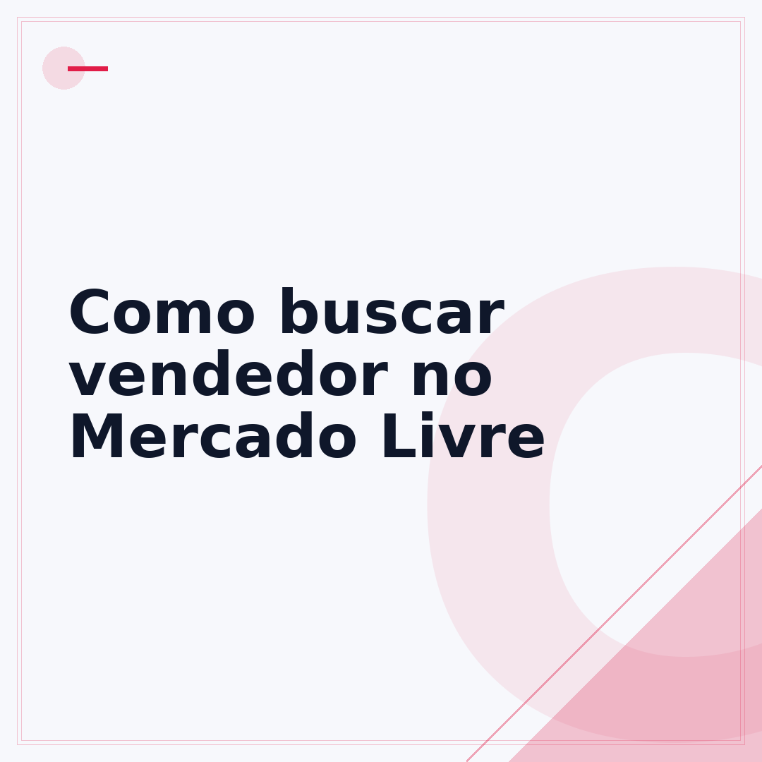 Como buscar vendedor no Mercado Livre