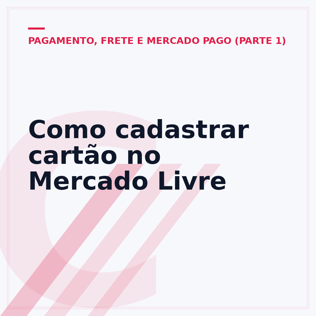 Como cadastrar cartão no Mercado Livre
