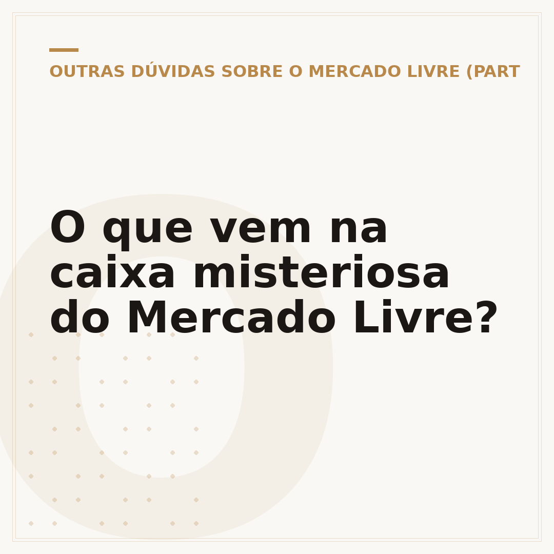 O que vem na caixa misteriosa do Mercado Livre?