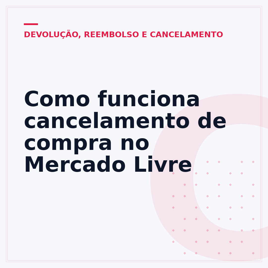 Como funciona cancelamento de compra no Mercado Livre