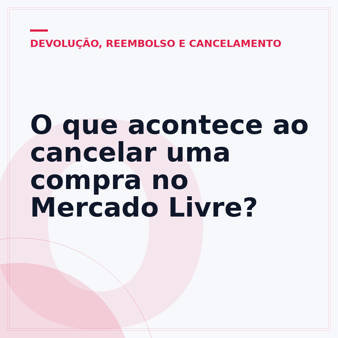 O que acontece ao cancelar uma compra no Mercado Livre?
