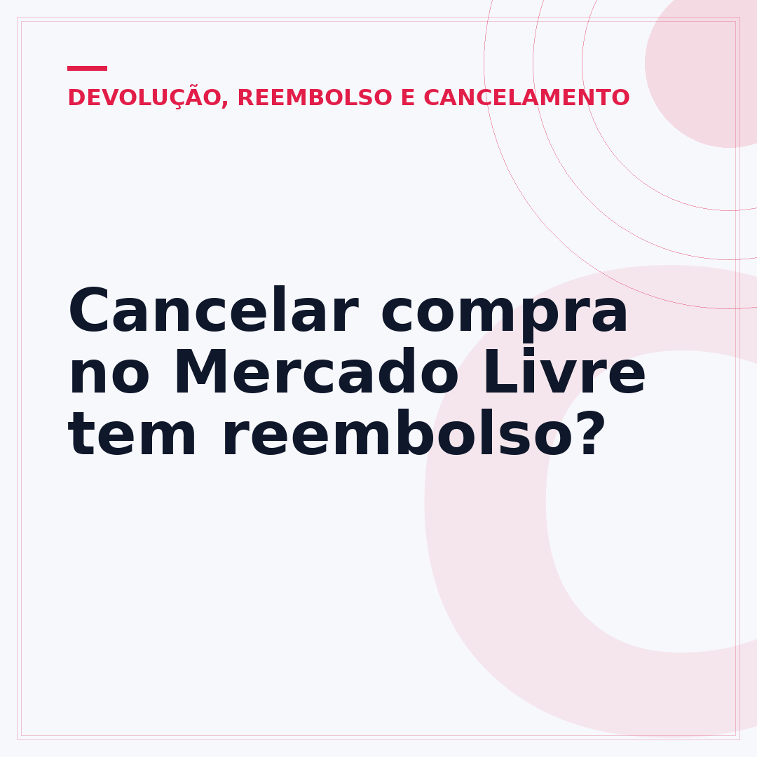 Cancelar compra no Mercado Livre tem reembolso?