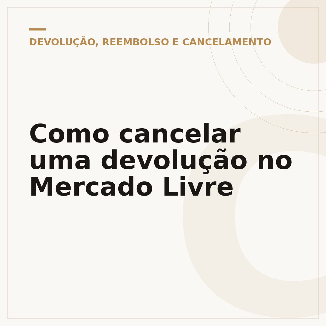 Como cancelar uma devolução no Mercado Livre