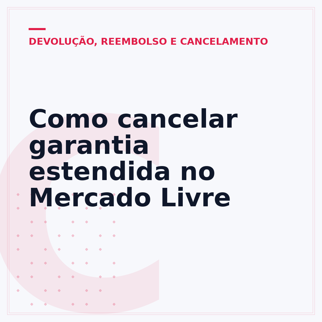 Como cancelar garantia estendida no Mercado Livre
