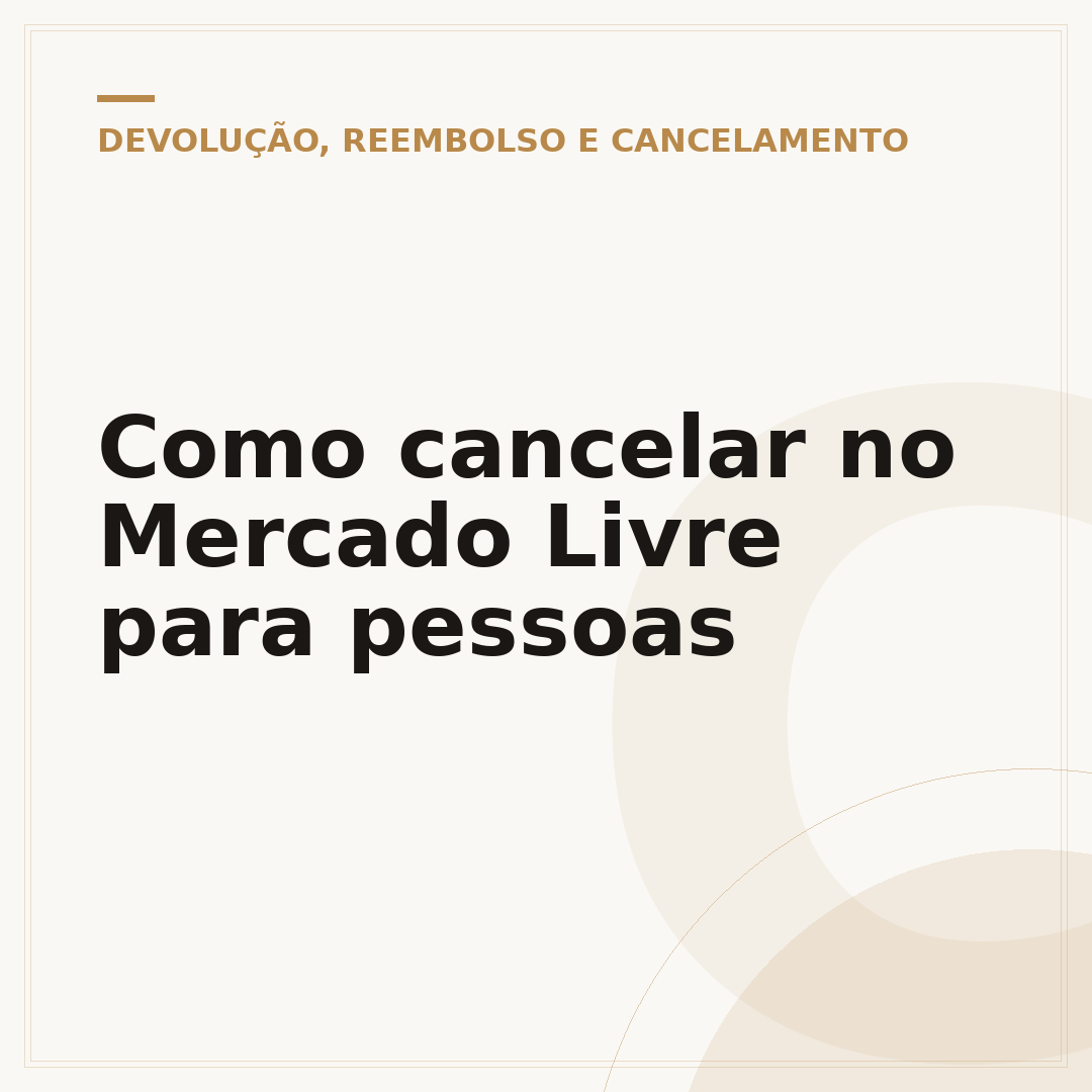 Como cancelar no Mercado Livre para pessoas