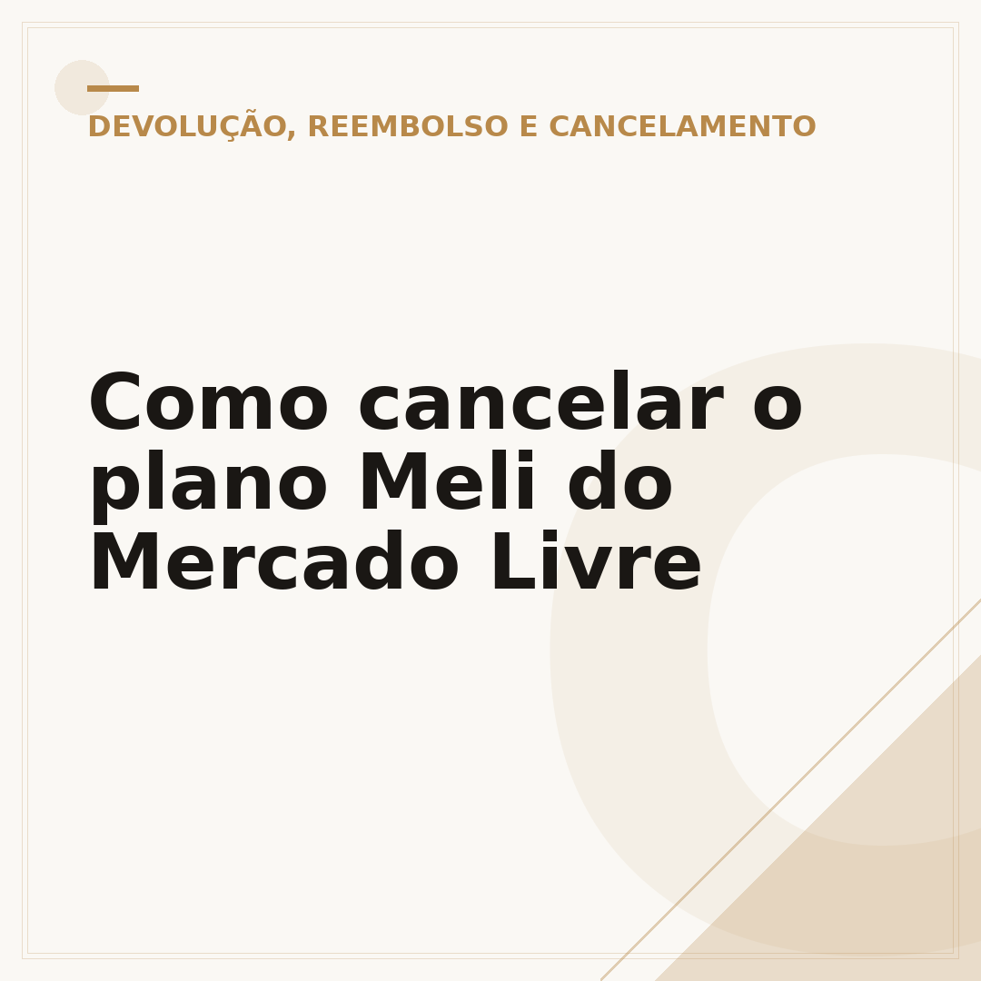 Como cancelar o plano Meli do Mercado Livre