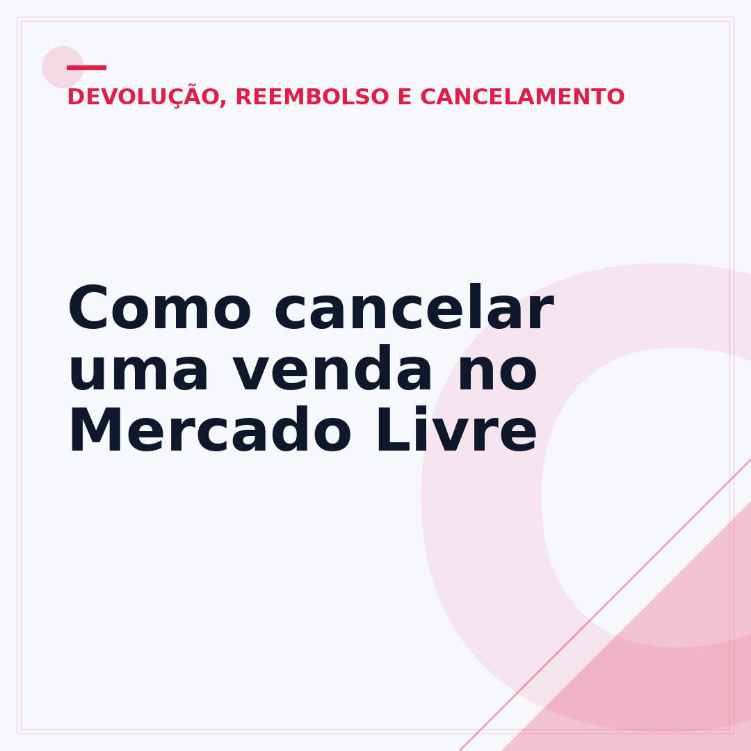 Como cancelar uma venda no Mercado Livre