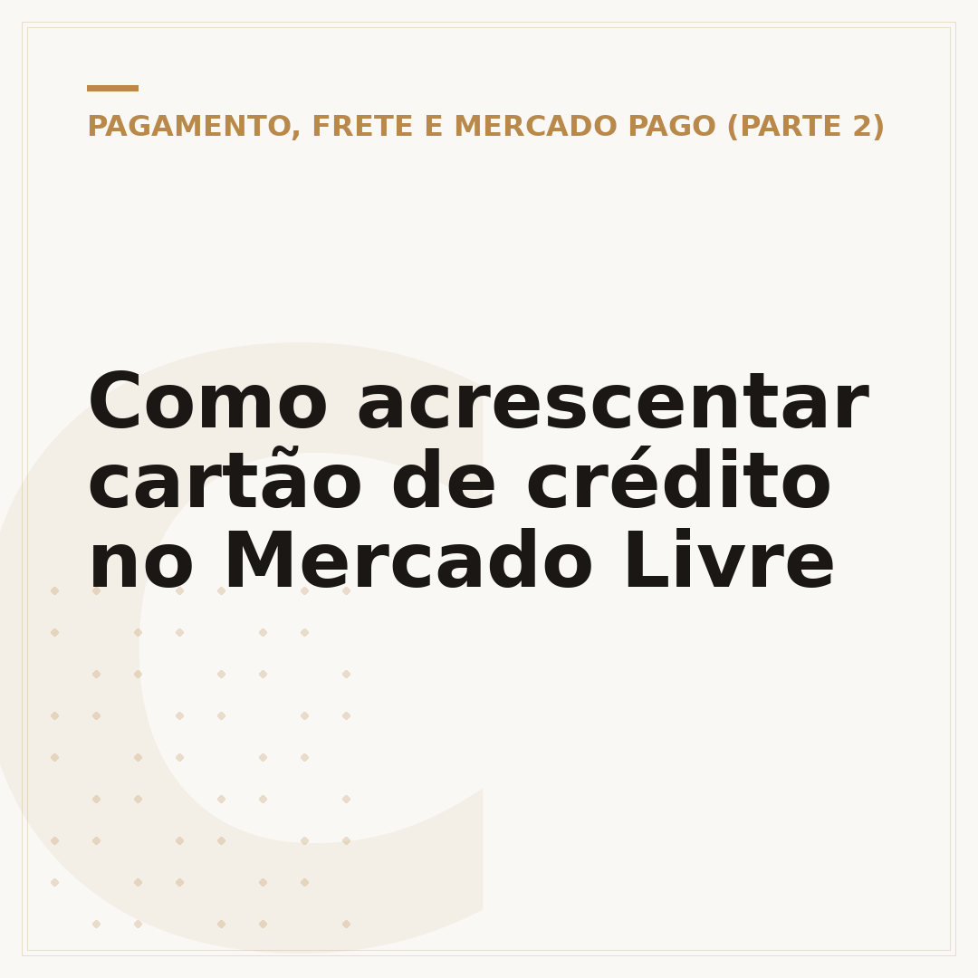 Como acrescentar cartão de crédito no Mercado Livre