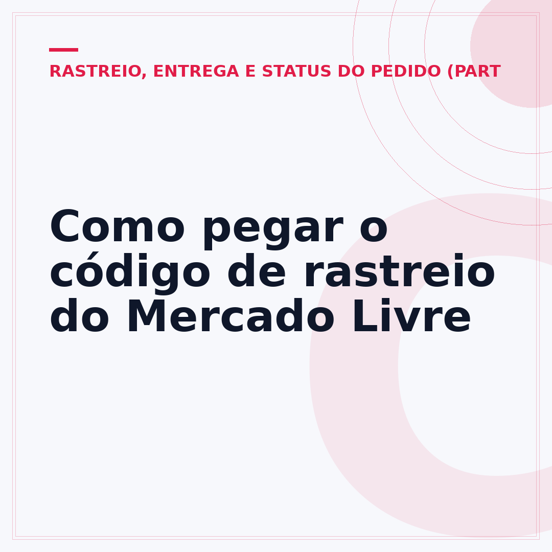 Como pegar o código de rastreio do Mercado Livre