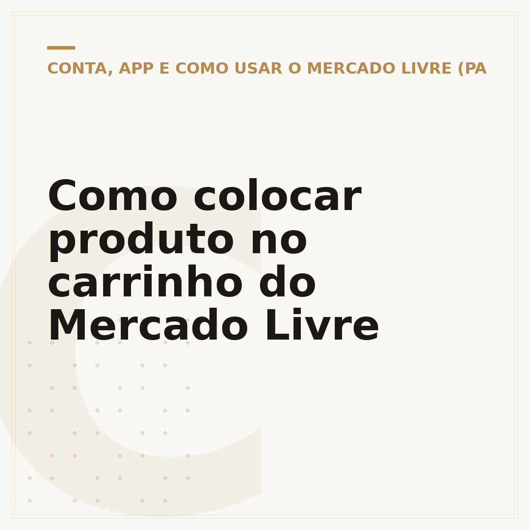 Como colocar produto no carrinho do Mercado Livre