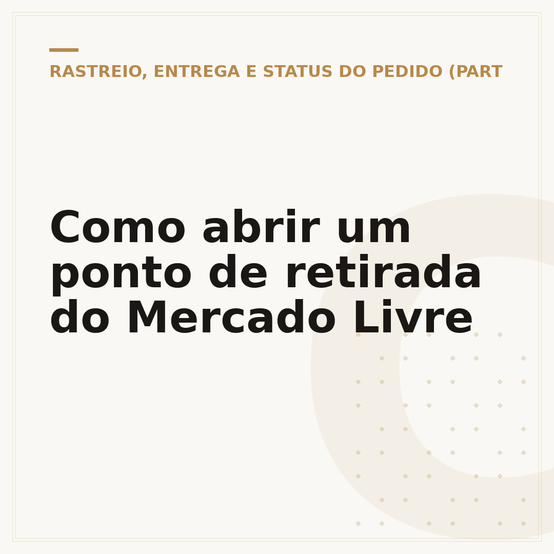 Como abrir um ponto de retirada do Mercado Livre