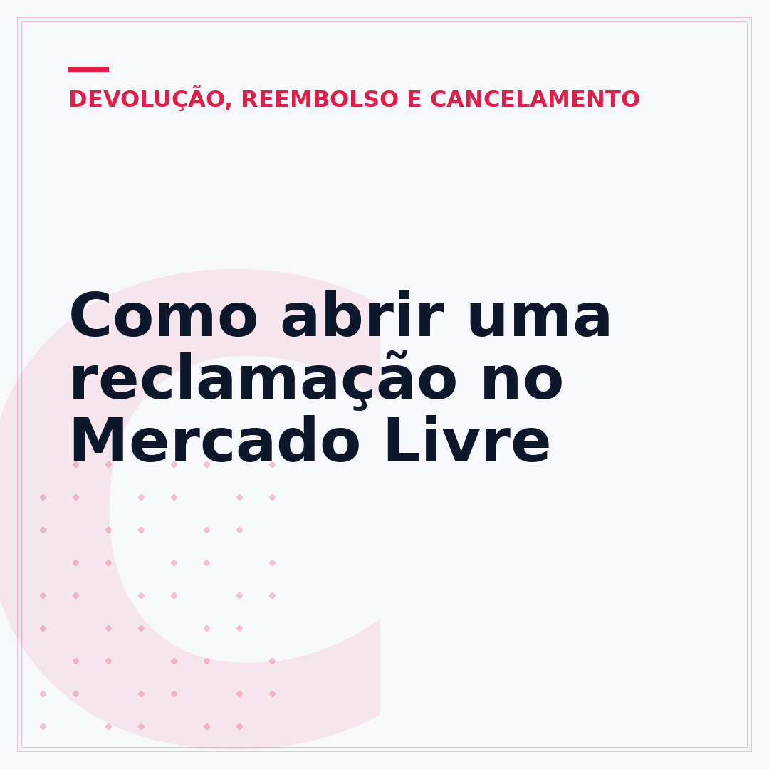 Como abrir uma reclamação no Mercado Livre