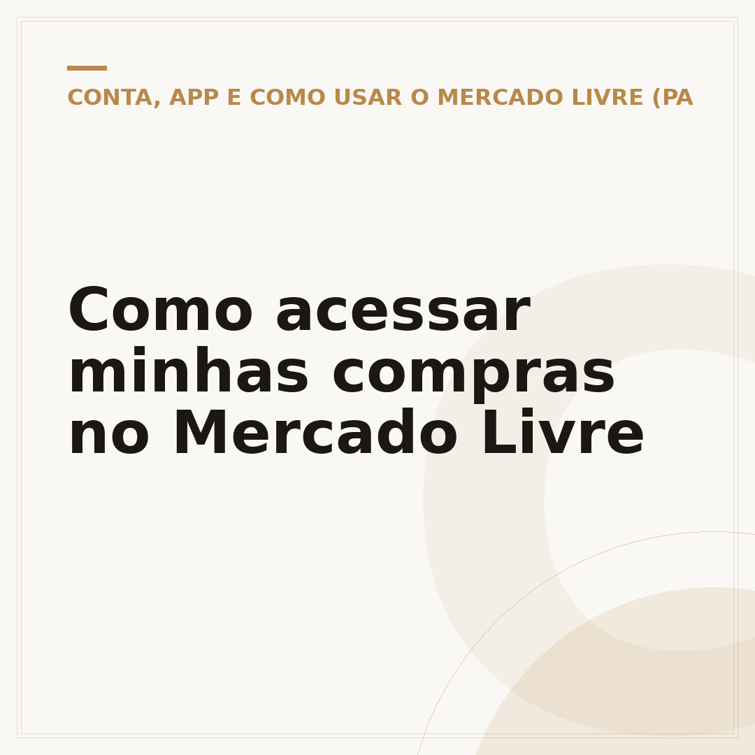 Como acessar minhas compras no Mercado Livre