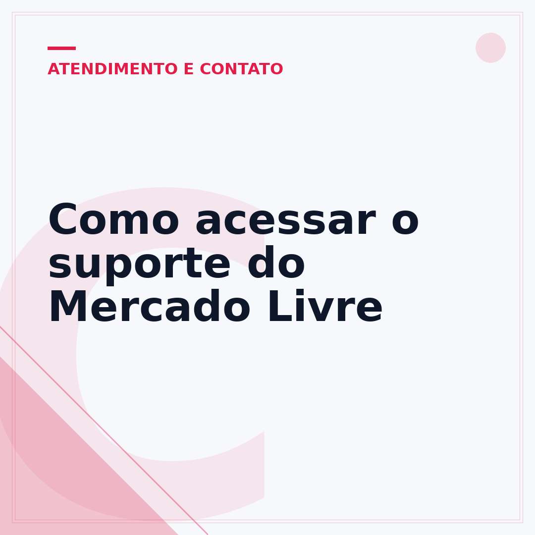 Como acessar o suporte do Mercado Livre