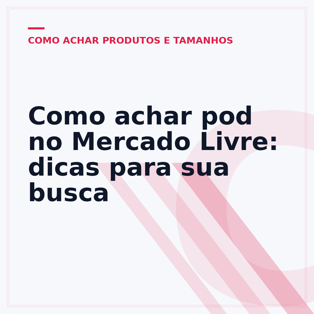 Como achar pod no Mercado Livre: dicas para sua busca
