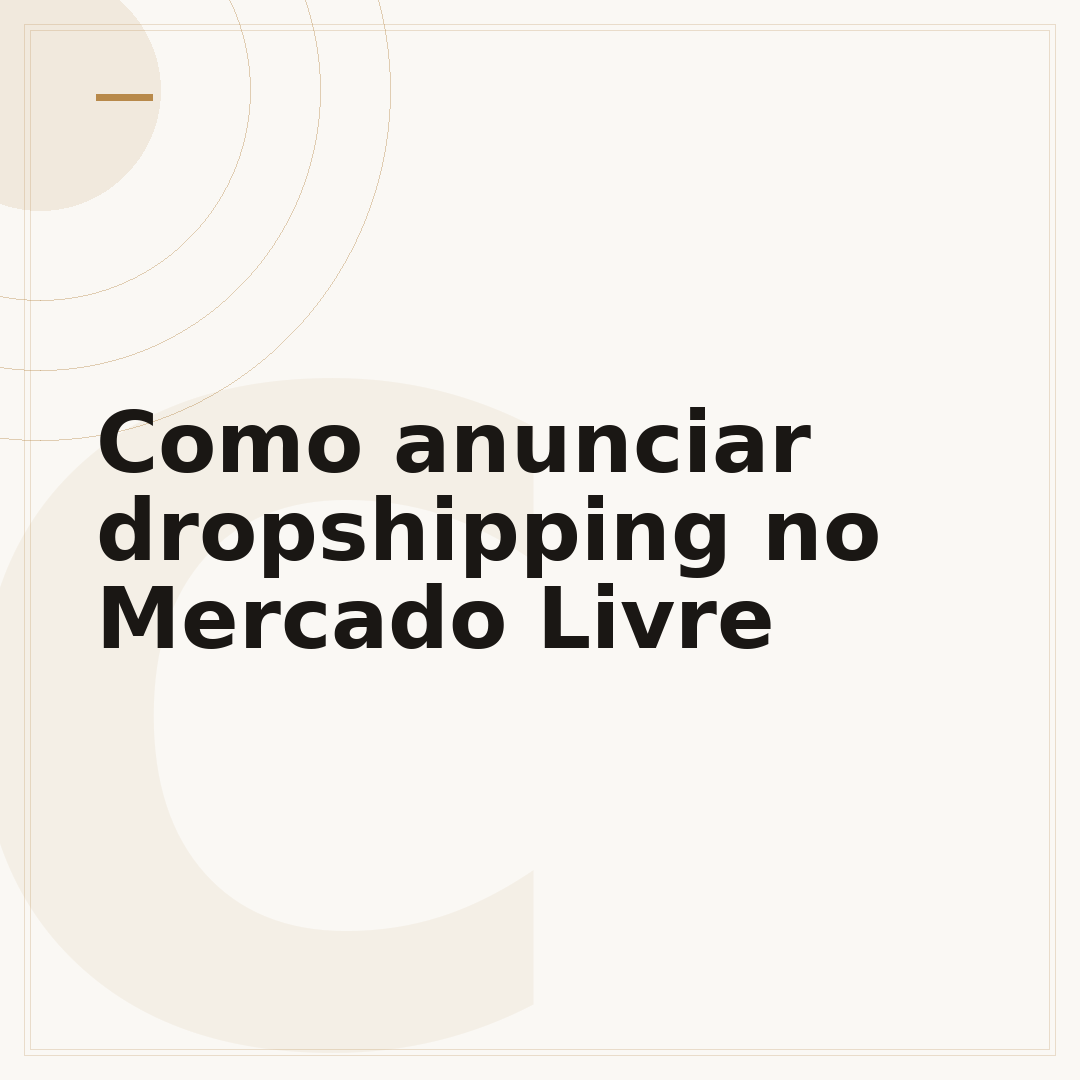 Como anunciar dropshipping no Mercado Livre