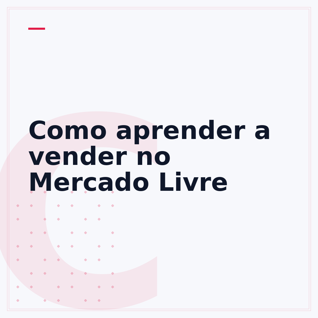 Como aprender a vender no Mercado Livre