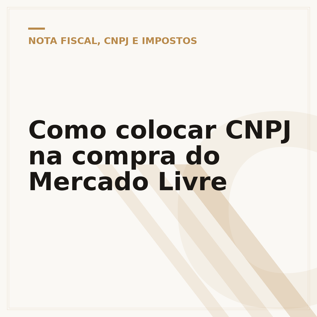 Como colocar CNPJ na compra do Mercado Livre