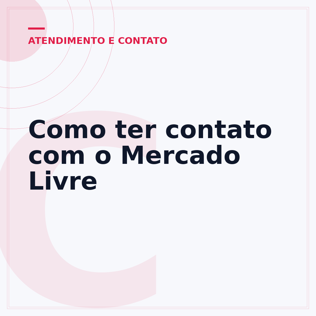Como ter contato com o Mercado Livre