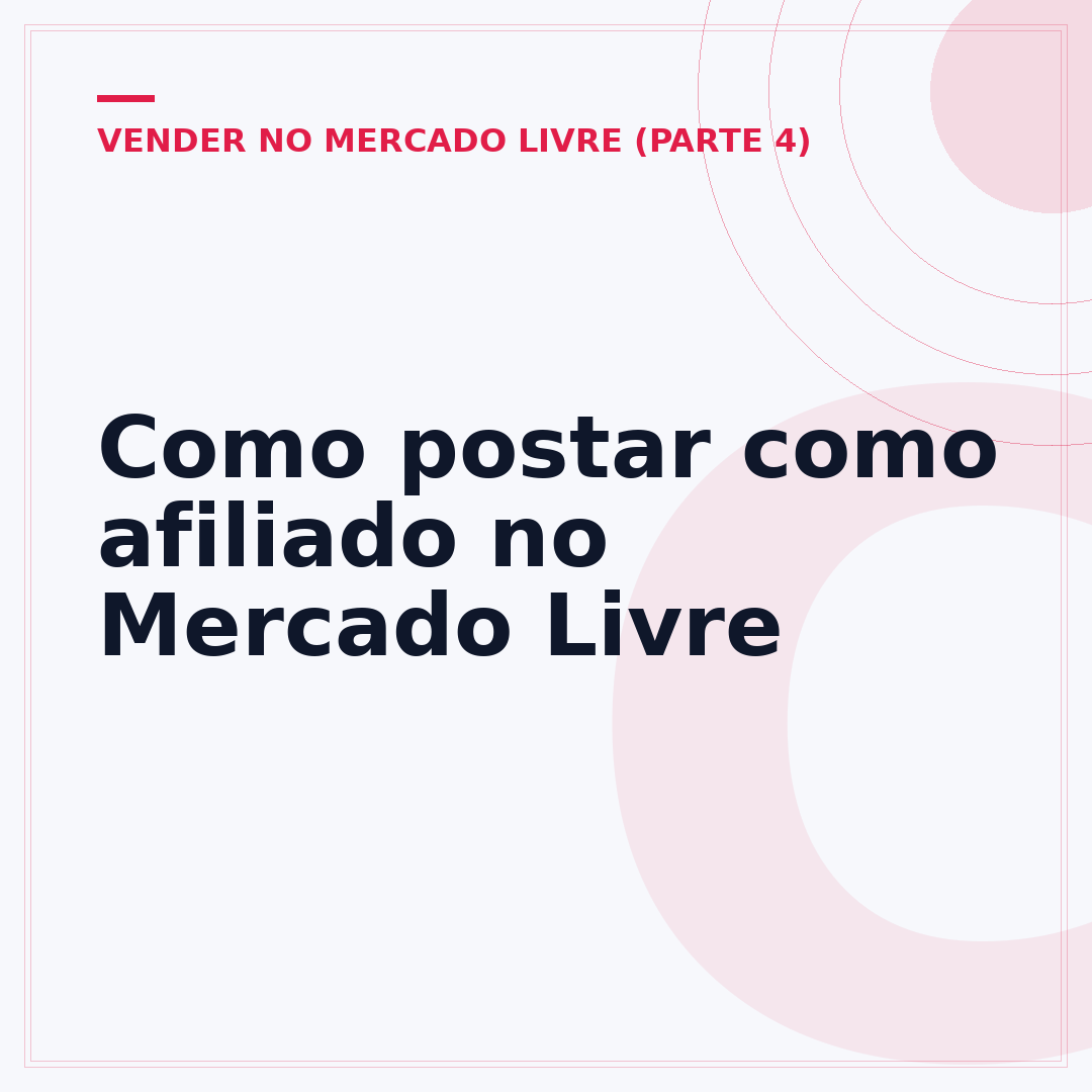 Como postar como afiliado no Mercado Livre