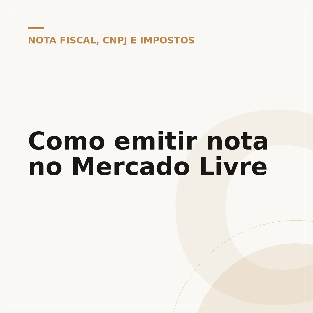 Como emitir nota no Mercado Livre