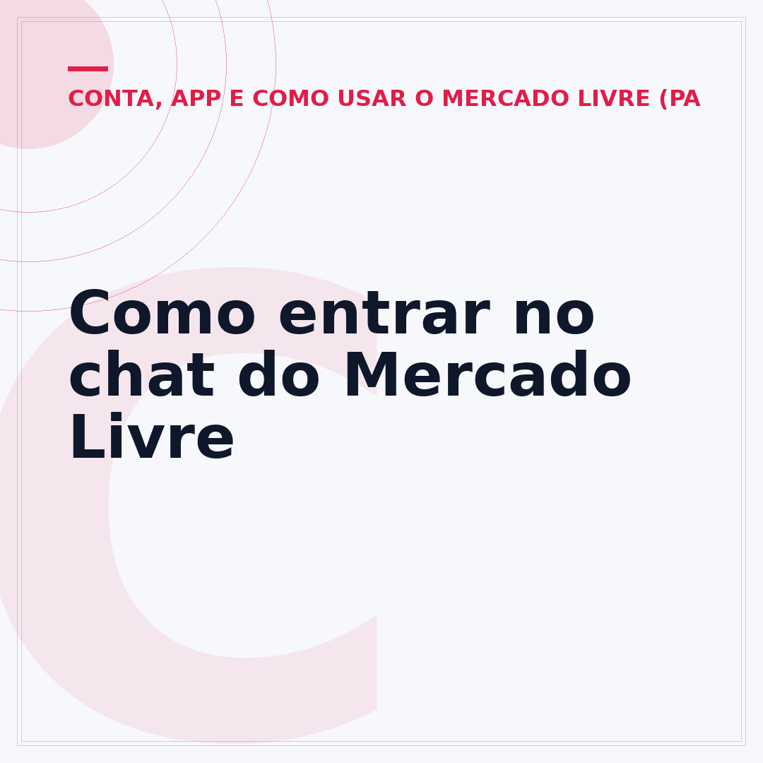 Como entrar no chat do Mercado Livre