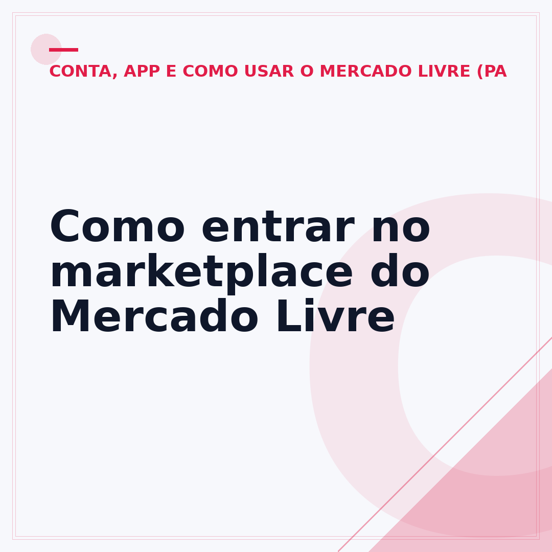 Como entrar no marketplace do Mercado Livre