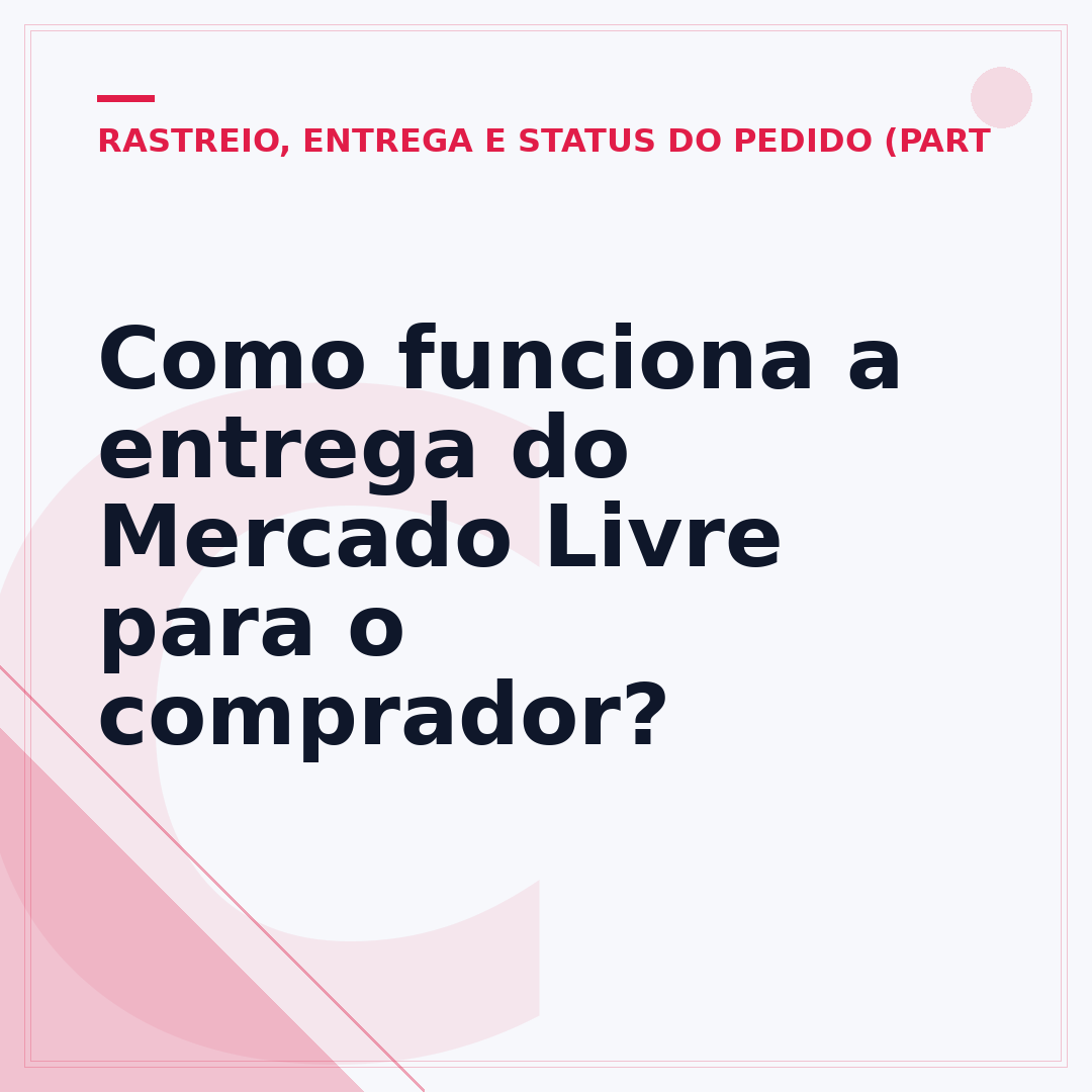 Como funciona a entrega do Mercado Livre para o comprador?