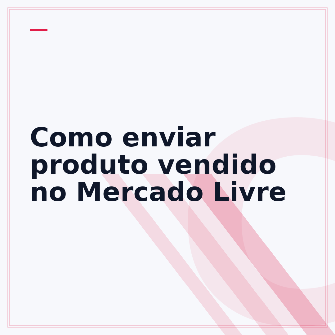 Como enviar produto vendido no Mercado Livre