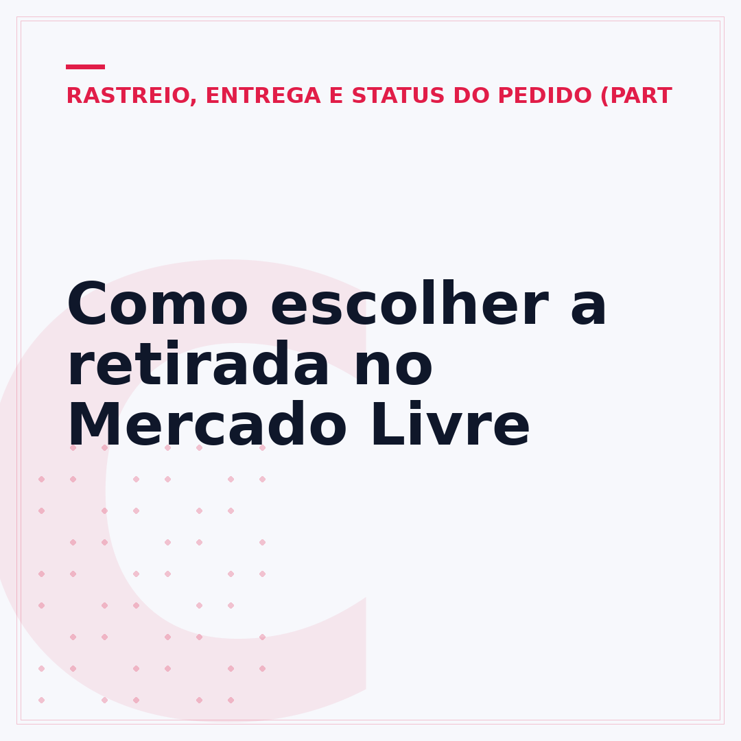 Como escolher a retirada no Mercado Livre