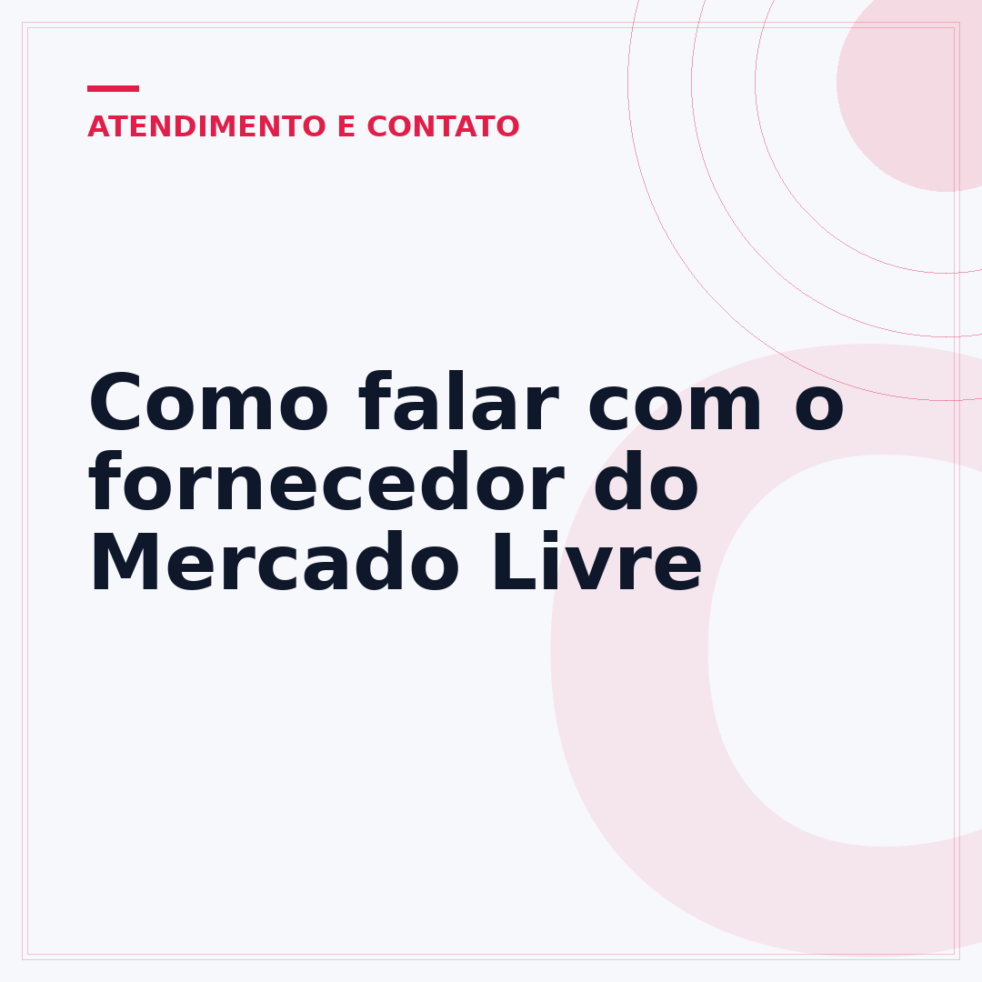 Como falar com o fornecedor do Mercado Livre